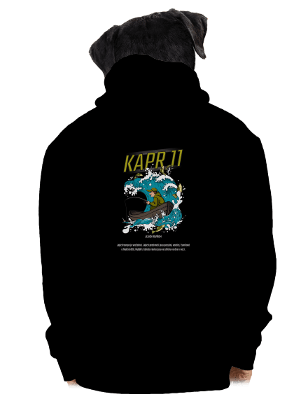 Kapr 11 pánská mikina na zip Black