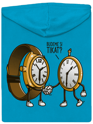 Tikání dámská mikina na zip Blue Atol