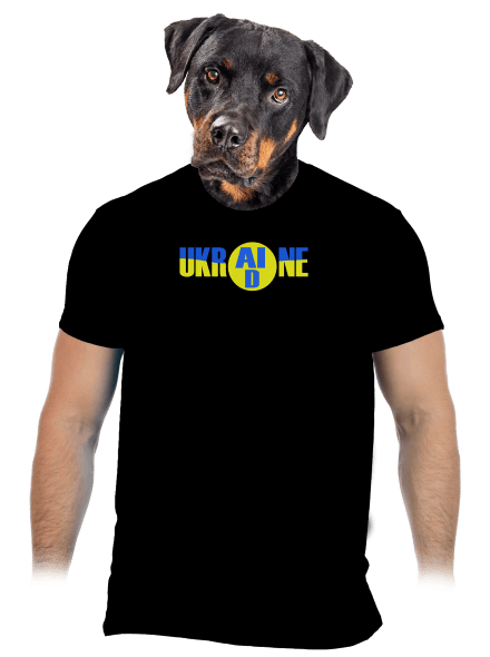 Ukrajina - AID pánské tričko Black