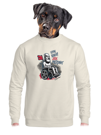 unisex mikina bez kapuce