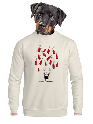 unisex mikina bez kapuce