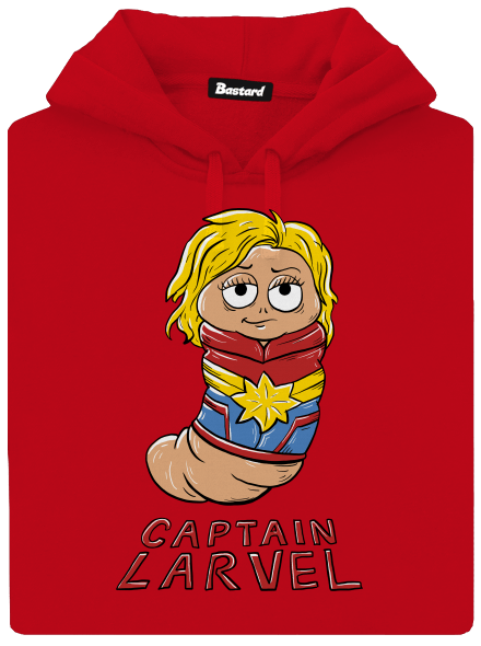 Captain Larvel pánská mikina klokanka Red