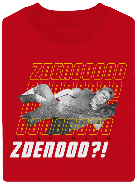 B18: Bába pod kořenem unisex mikina bez kapuce Red