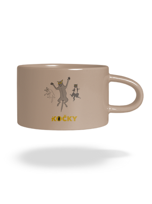 Skočky hrnek makronka Brown Macaron