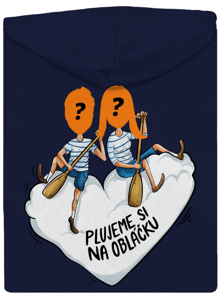 Na obláčku pánská mikina na zip Navy