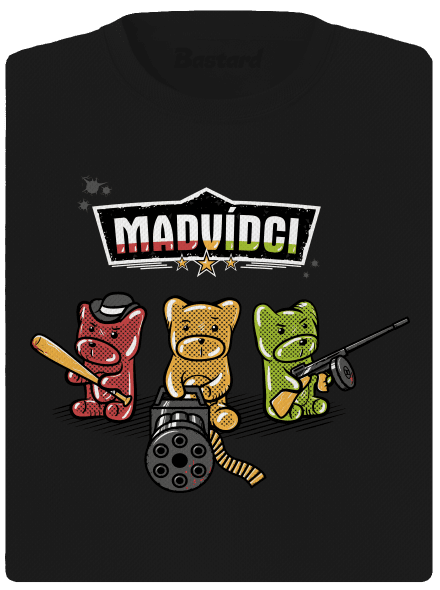 Madvídci dámské sportovní tričko Black