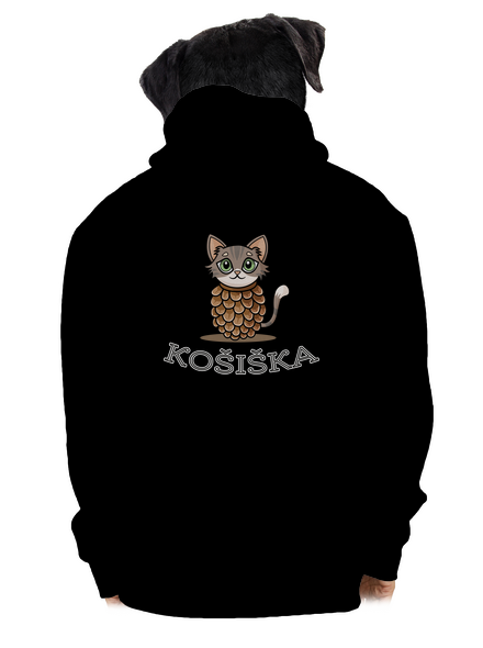 Košiška pánská mikina na zip Black