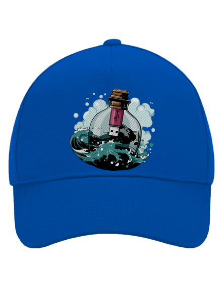 USB vzkaz v láhvi kšiltovka baseballka Bright Royal