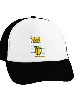 Čerstvý popcorn kšiltovka truckerka Black cap