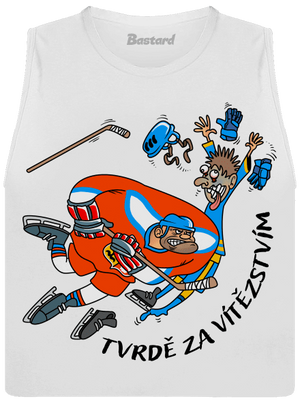 Tvrdě za vítězstvím dámské tílko volné White