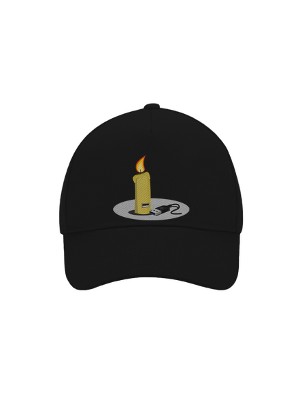 USB svíčka kšiltovka baseballka Black