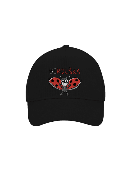 Berouška kšiltovka baseballka Black
