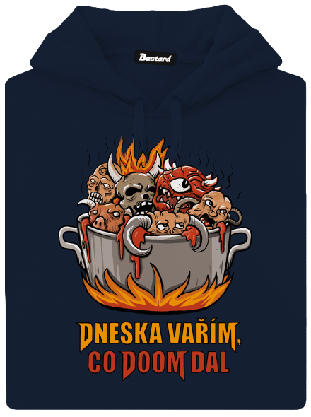 Co Doom dal pánská mikina klokanka Navy