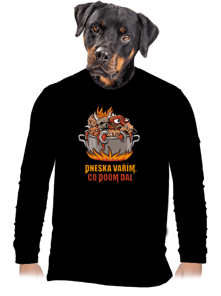 Co Doom dal pánské dlouhý rukáv Black