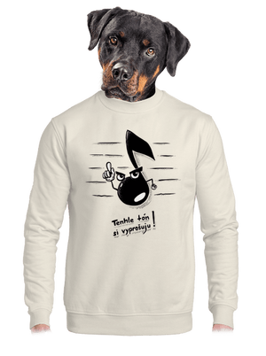 Tón unisex mikina bez kapuce Off White