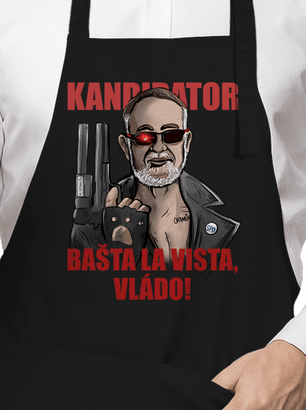 Bašta la vista zástěra Black