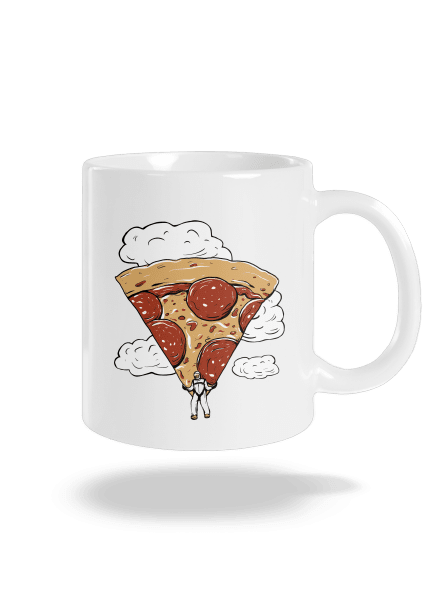 Pizzašutista klasický hrnek White