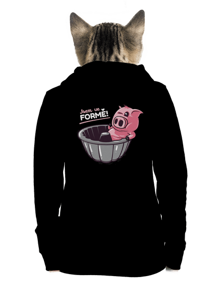 Ve formě dámská mikina na zip Black