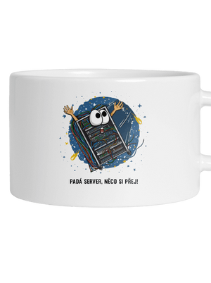 Padá server hrnek makronka White