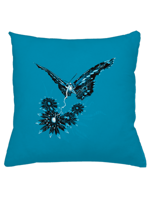 Fake Nature polštář Blue Turquoise