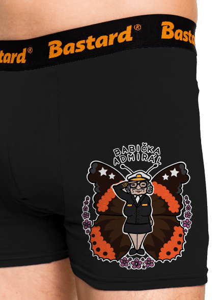 Babička admirál boxerky Black