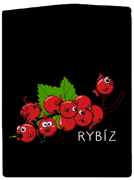 Rybíz dámská mikina na zip Black
