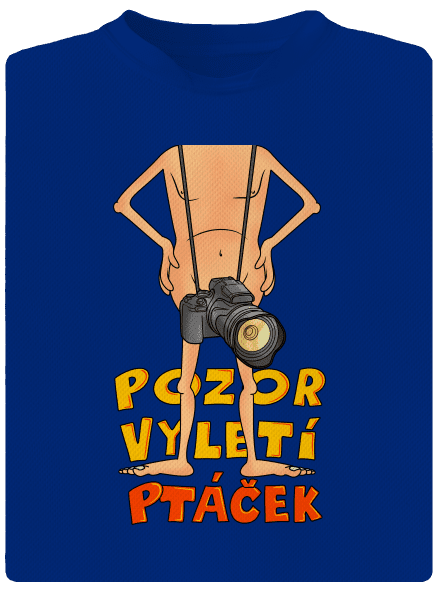 Vyletí ptáček pánské sportovní tričko Royal Blue Mal