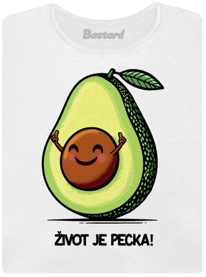 Život je pecka dámské tričko premium White