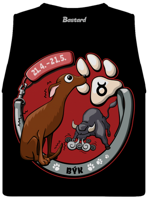 Psí horoskop: Býk dámské tílko volné Black