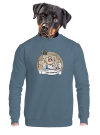 unisex mikina bez kapuce