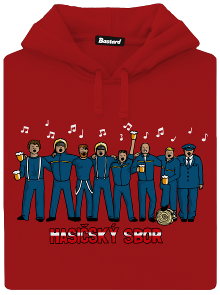Hasičský sbor dámská mikina klokanka Red Mal