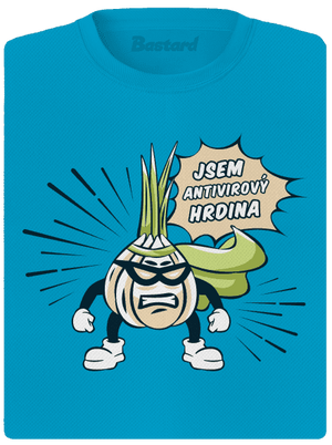 Antivirový hrdina dámské sportovní tričko Blue Atol