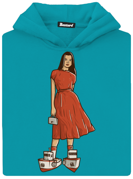 Lodičky dětská mikina klokanka Hawaiian Blue