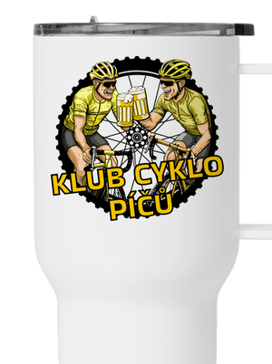Klub cyklo píčů termohrnek White