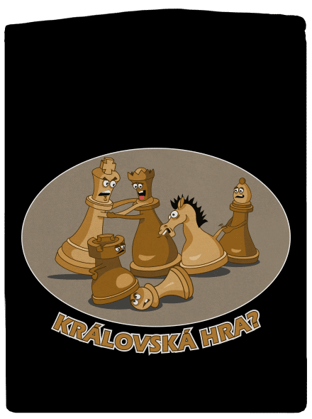 Královská hra dámská mikina na zip Black