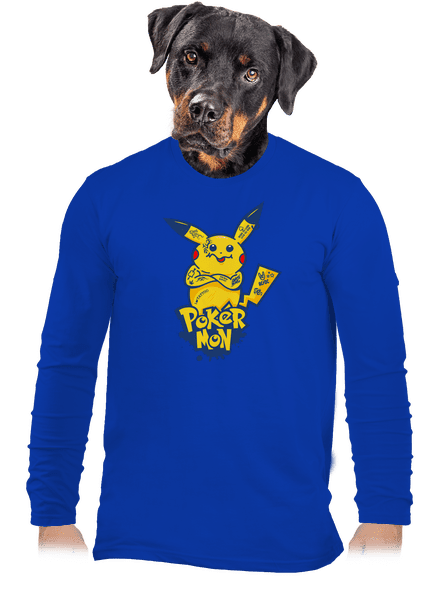 Pokérmon pánské dlouhý rukáv Royal Blue
