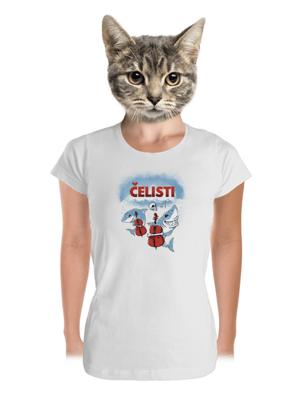 Čelisti dámské tričko premium White