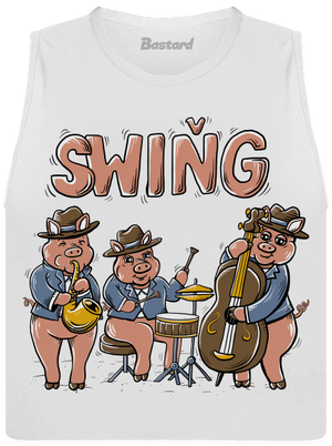 Swiňg dámské tílko volné White