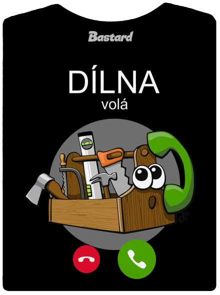 Dílna volá dámské tričko premium Black