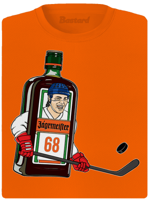 Jágrmeister dámské sportovní tričko Neon Orange