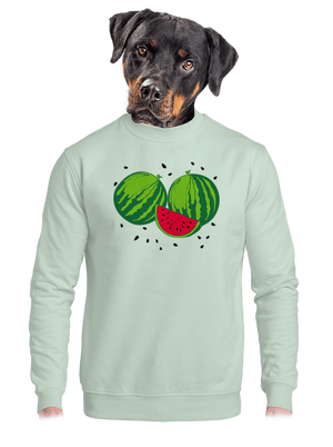 unisex mikina bez kapuce