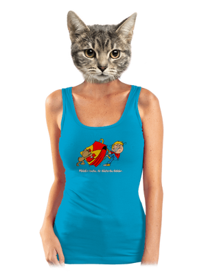 Školák dámské tílko klasické Blue Atol