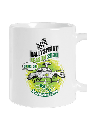 Rallysprint 2030 klasický hrnek White