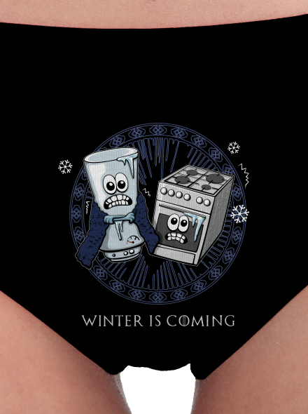 Winter is coming dámské kalhotky Black