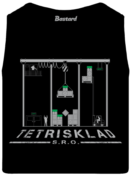 Tetrisklad pánské tílko Black