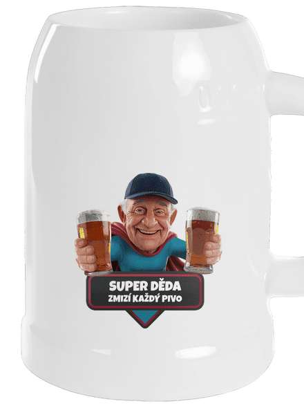 Super děda půllitr White
