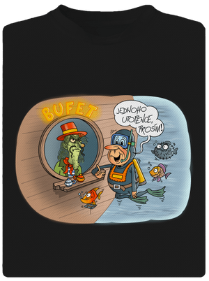 Jednoho utopence dětské sportovní tričko Black