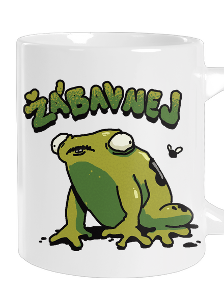 Žábavní velký hrnek White