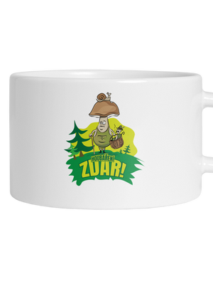 Houbaření zdar hrnek makronka White