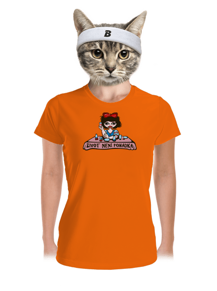 Sněhurka dámské sportovní tričko Neon Orange